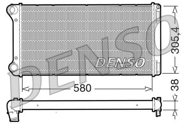 Radiator, engine cooling (DRM09103)