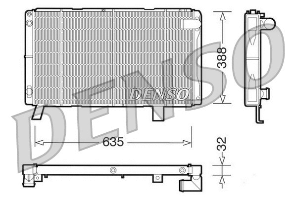 Radiator, engine cooling (DRM21072)