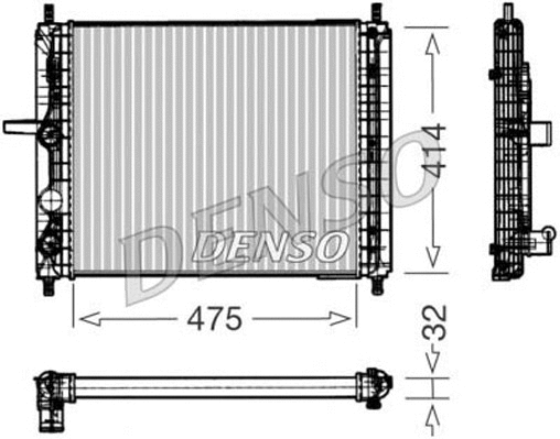 Radiator, engine cooling (DRM09031)