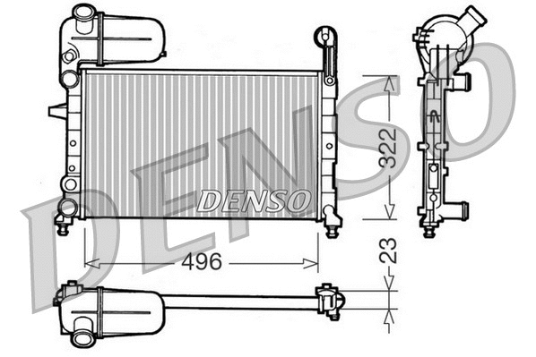 Radiator, engine cooling (DRM09133)
