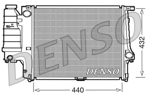 Radiator, engine cooling (DRM05037)
