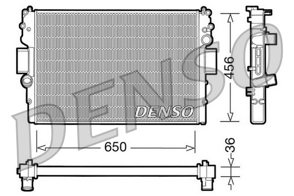 Radiator, engine cooling (DRM12007)