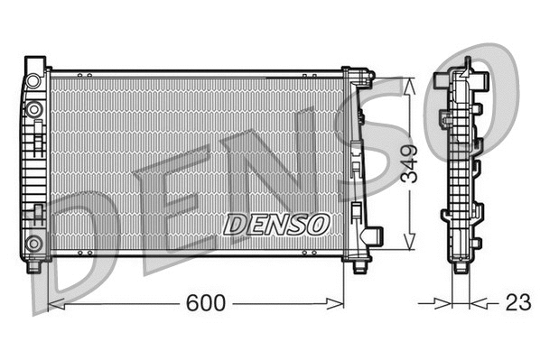 Radiator, engine cooling (DRM17102)