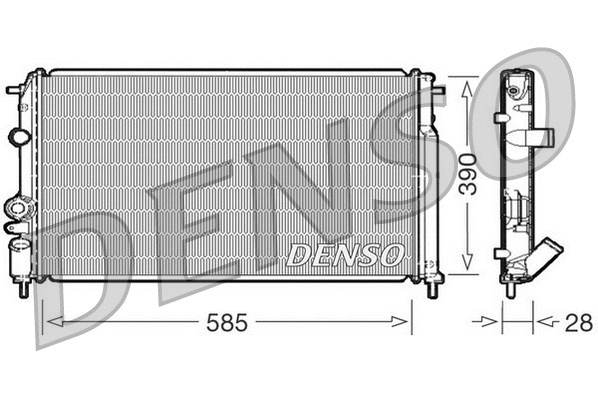 Radiator, engine cooling (DRM23052)