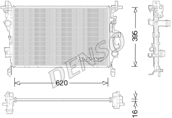 Radiator, engine cooling (DRM09044)