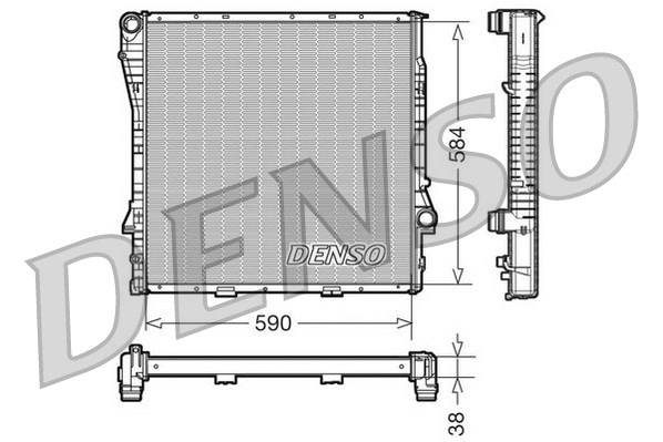 Radiator, engine cooling (DRM05117)