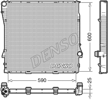 Radiator, engine cooling (DRM05113)