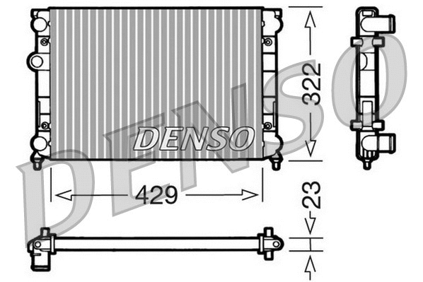 Radiator, engine cooling (DRM32007)