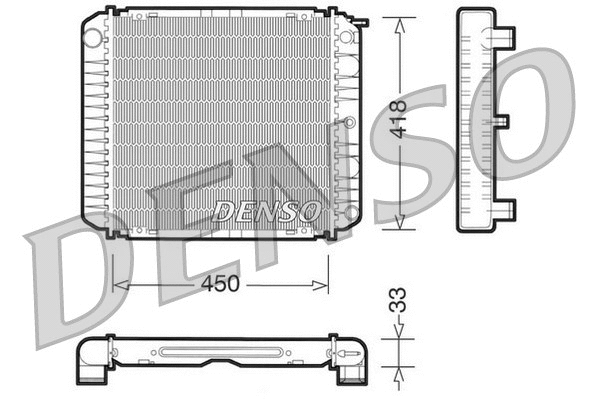 Radiator, engine cooling (DRM33004)