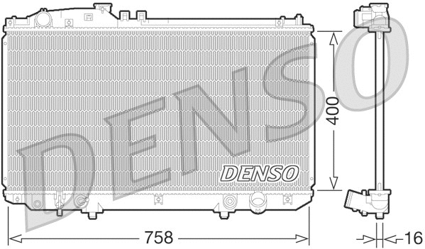 Radiator, engine cooling (DRM51009)