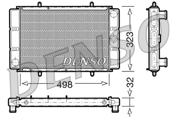 Radiator, engine cooling (DRM03002)