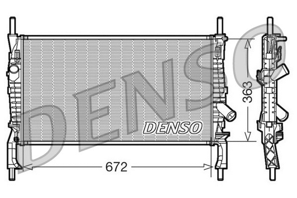 Radiator, engine cooling (DRM10105)