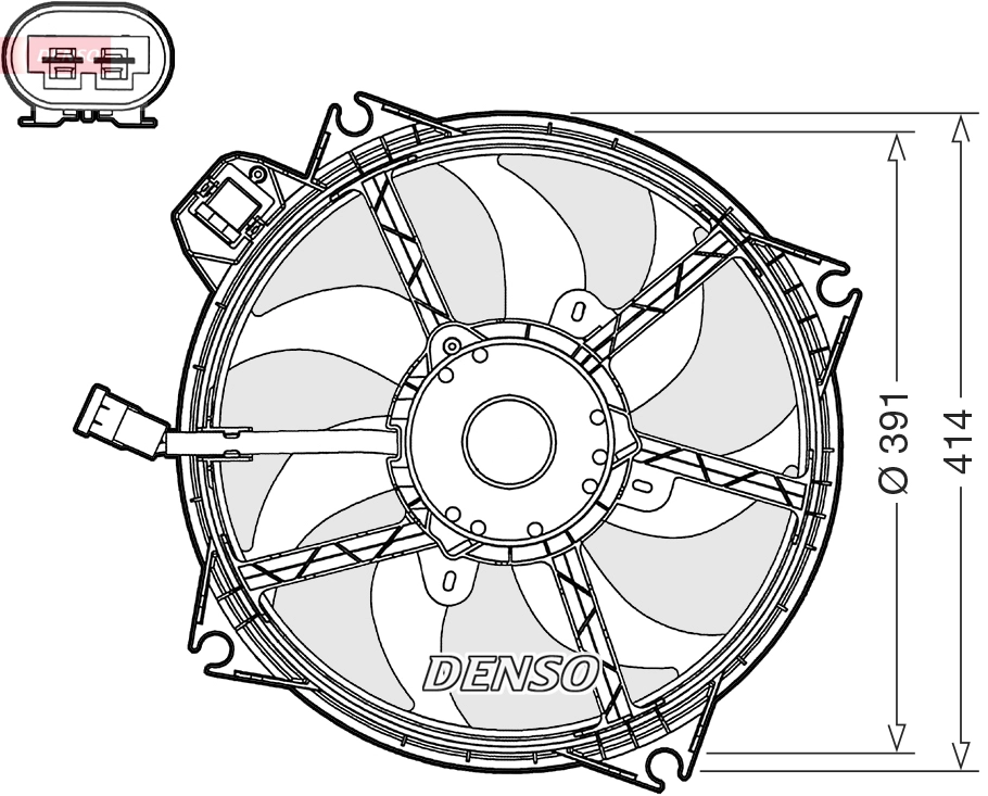 Fan, engine cooling (DER23005)