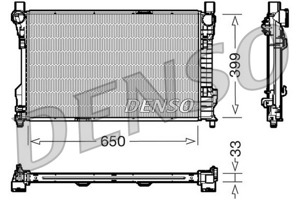 Radiator, engine cooling (DRM17082)