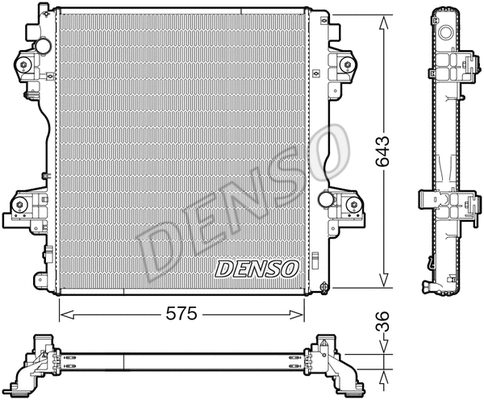 Radiator, engine cooling (DRM50140)