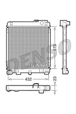 Radiator, engine cooling (DRM05030)