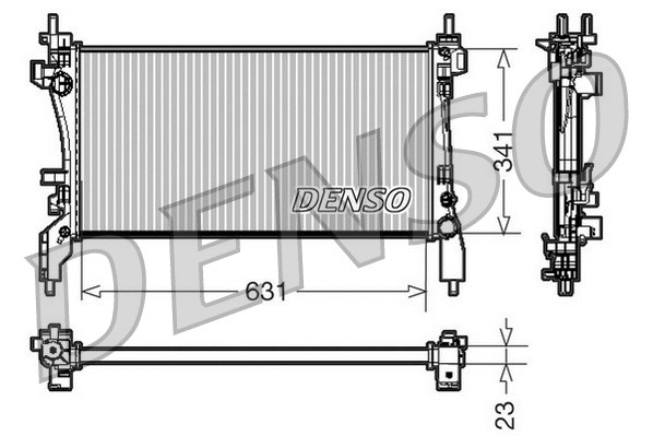 Radiator, engine cooling (DRM09172)