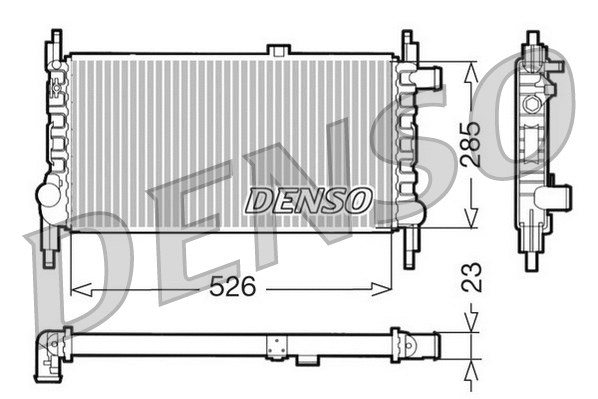 Radiator, engine cooling (DRM20035)