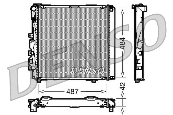 Radiator, engine cooling (DRM17053)