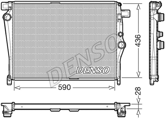 Radiator, engine cooling (DRM17105)