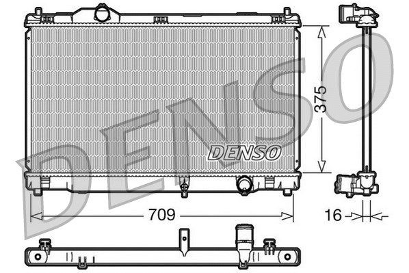 Radiator, engine cooling (DRM51001)