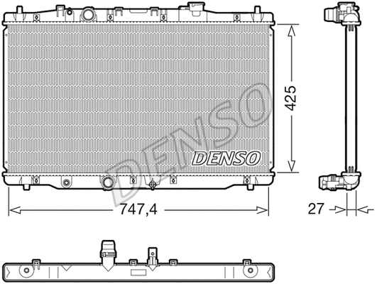 Radiator, engine cooling (DRM40054)
