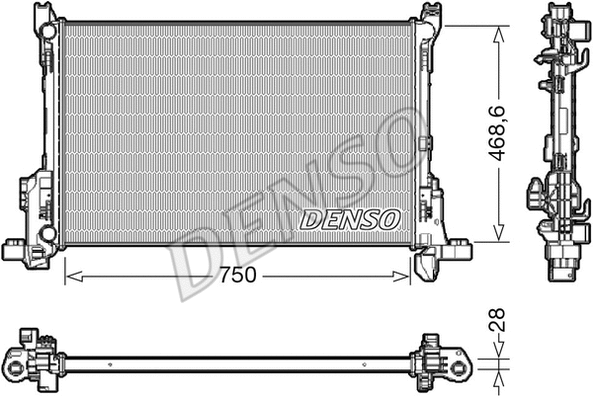 Radiator, engine cooling (DRM09175)