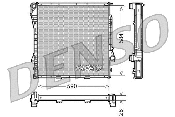 Radiator, engine cooling (DRM05116)