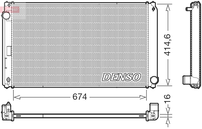 Radiator, engine cooling (DRM50149)