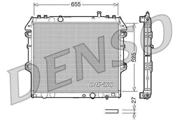 Radiator, engine cooling (DRM50039)