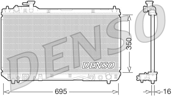 Radiator, engine cooling (DRM50061)