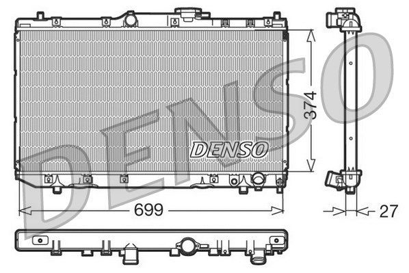 Radiator, engine cooling (DRM50016)