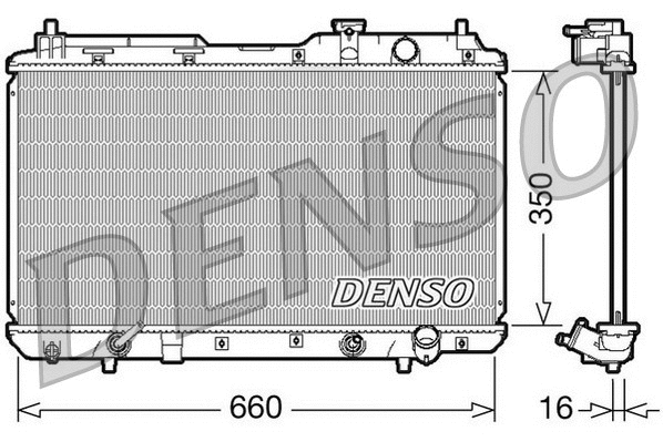 Radiator, engine cooling (DRM40010)