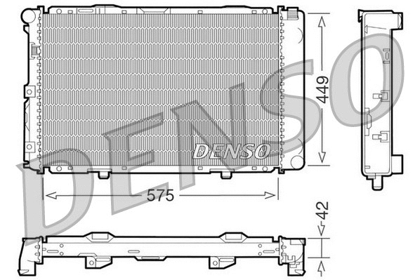 Radiator, engine cooling (DRM17065)