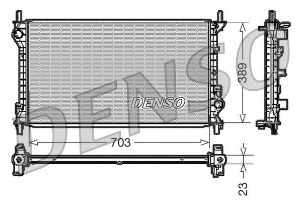 Radiator, engine cooling (DRM10108)