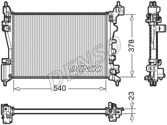 Radiator, engine cooling (DRM20046)