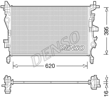 Radiator, engine cooling (DRM06036)