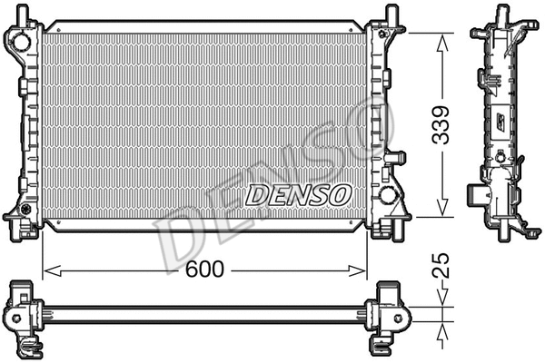 Radiator, engine cooling (DRM10003)