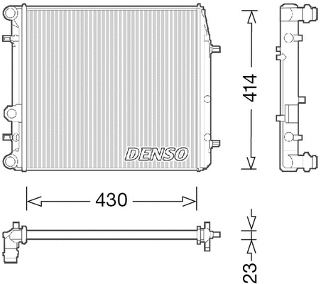 Radiator, engine cooling (DRM27006)