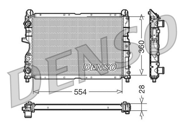 Radiator, engine cooling (DRM01003)
