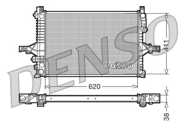 Radiator, engine cooling (DRM33065)