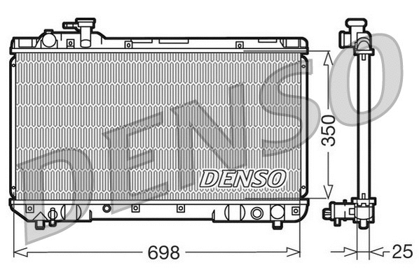 Radiator, engine cooling (DRM50020)