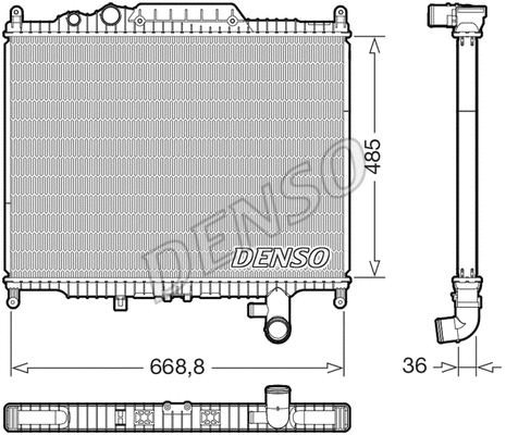 Radiator, engine cooling (DRM14003)