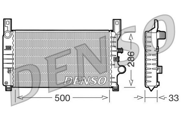Radiator, engine cooling (DRM10034)