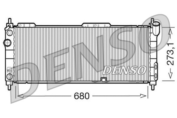 Radiator, engine cooling (DRM20043)