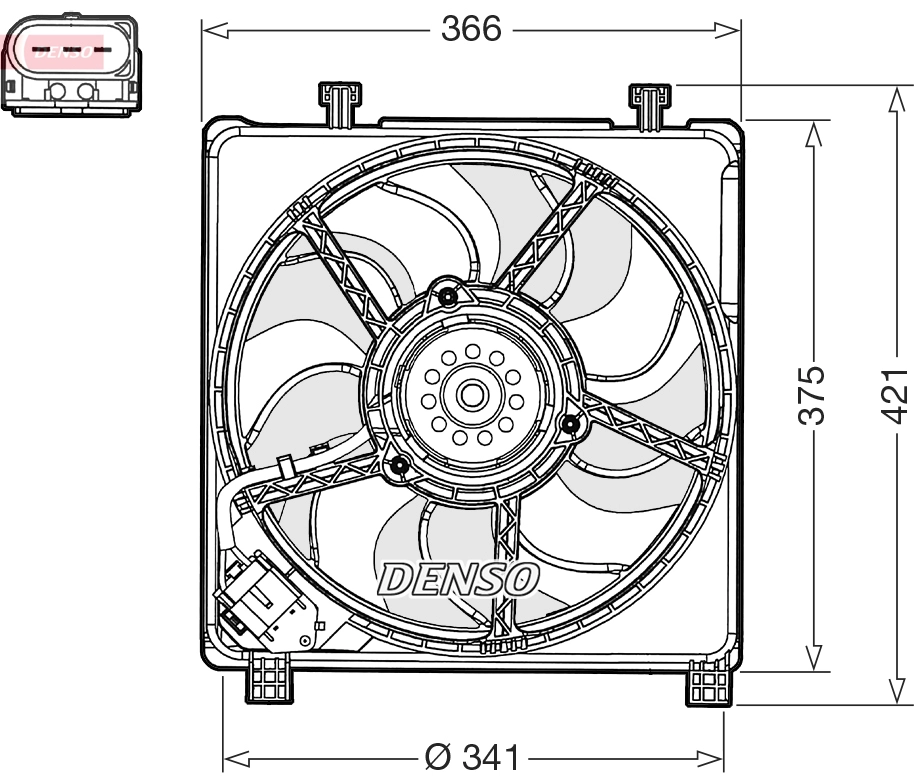 Fan, engine cooling (DER32017)