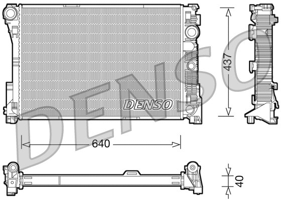 Radiator, engine cooling (DRM17045)