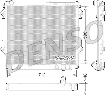 Radiator, engine cooling (DRM50075)
