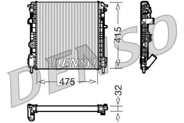 Radiator, engine cooling (DRM23014)