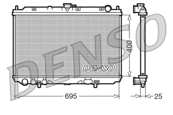 Radiator, engine cooling (DRM46016)